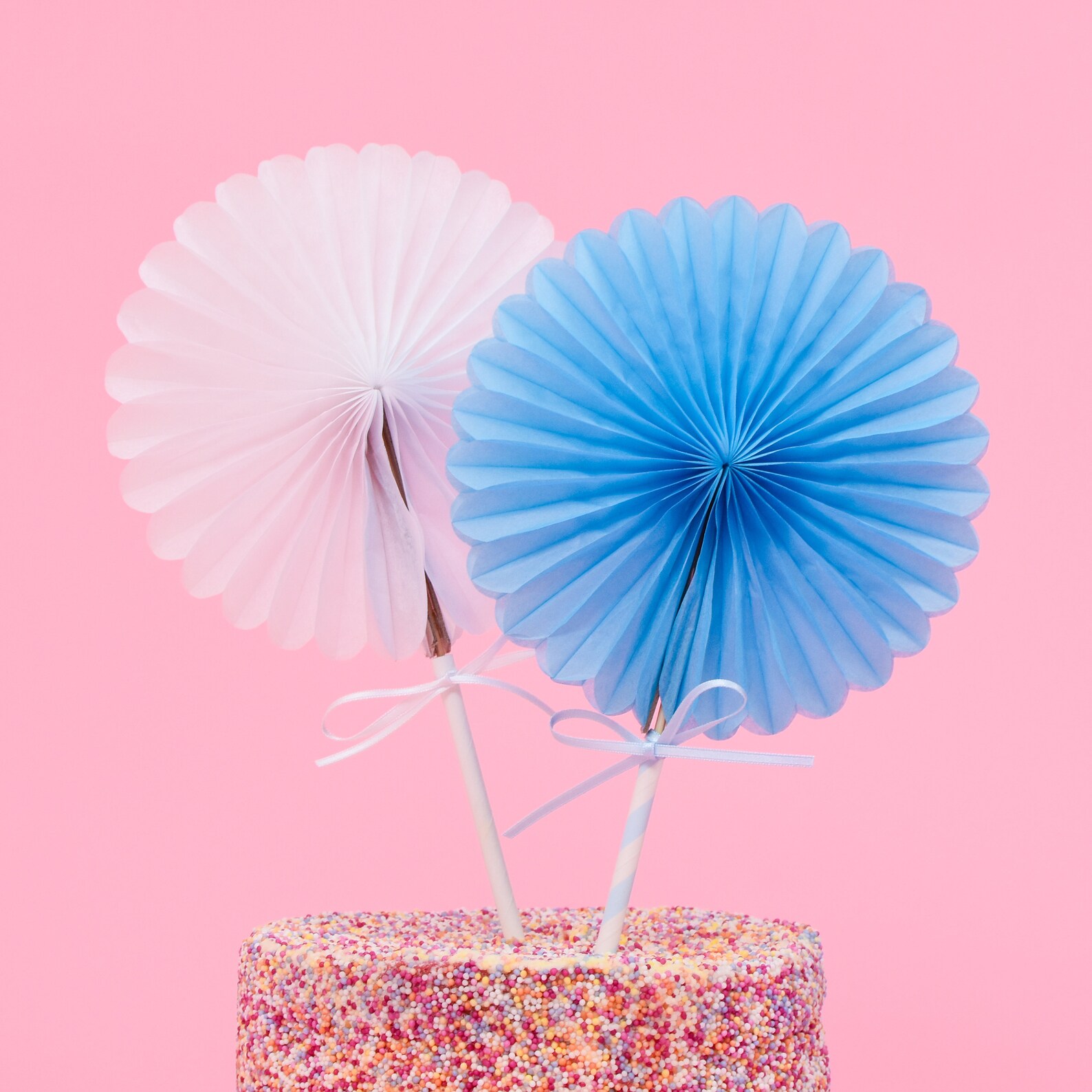 Paper Fan Cake Toppers DIY Cake Topper Set Choose Your Etsy