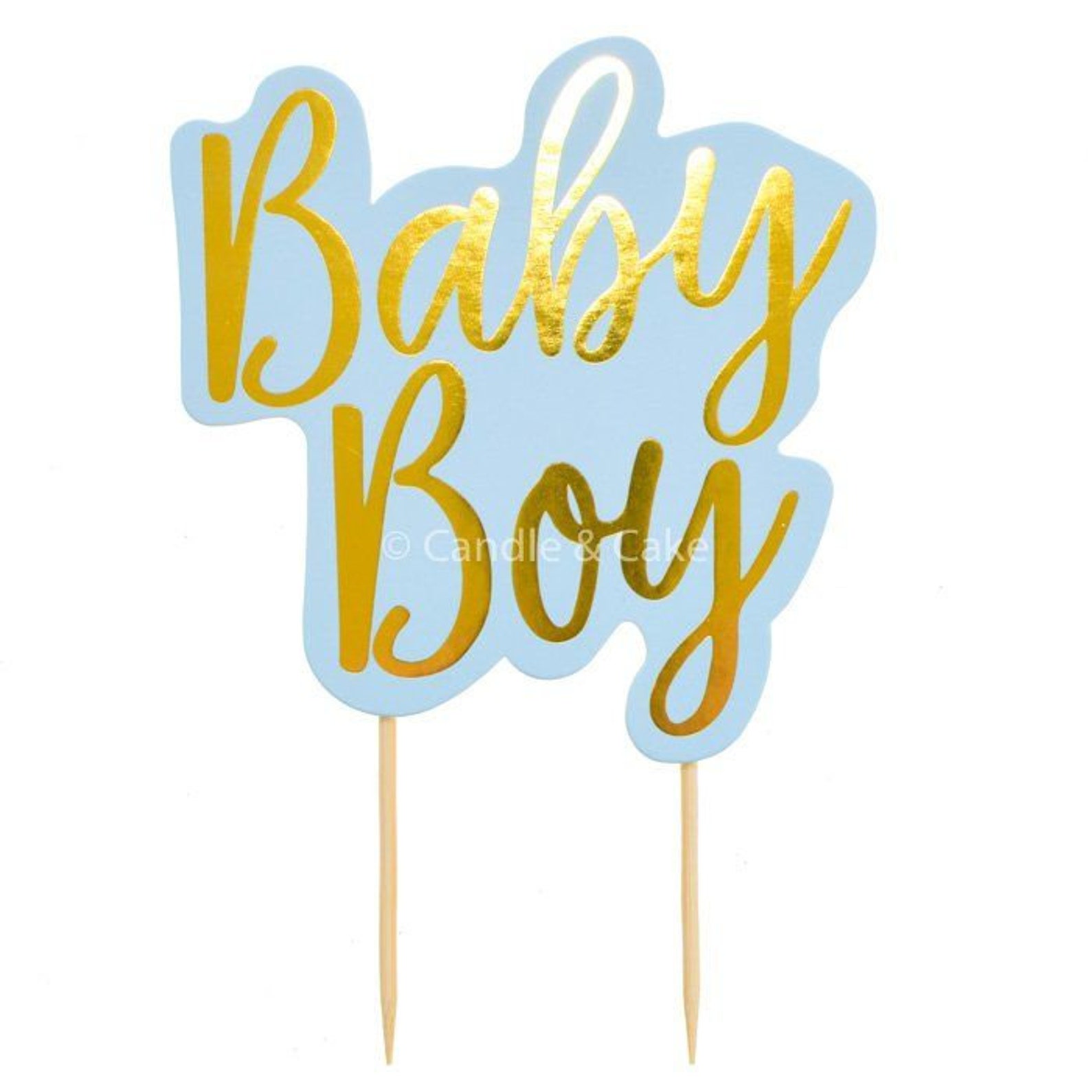 Baby Boy Blue Cake Topper New Baby Cake Topper Baby Shower Etsy