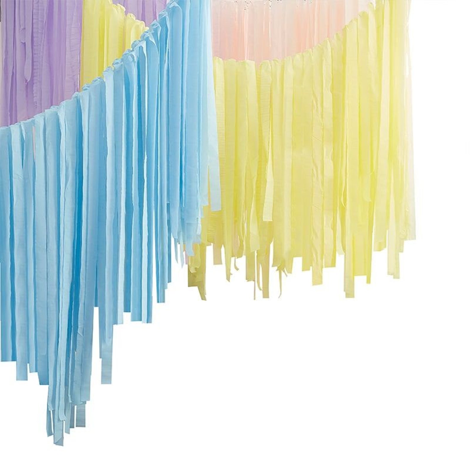 Pastel Streamer Ceiling Decoration Kit Pastel Streamers Etsy