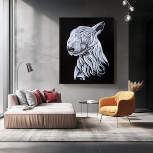 Unique Bull Terrier Art Print - Perfect Gift for Dog Lovers