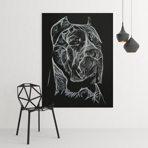 Cane Corso Print of Acrylic Painting, Art Animal, Illustration, Home Decor, Gift for Her, Dog Art, Glicee Art Print Animal, Pet Portrait