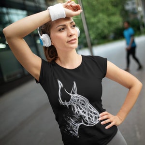 Dog Bullterrier T-shirt For Woman, Bull Terrier Lover Gift, Bullterrier Tank Top, Hoodie, Bull Terrier Owner Shirt, Woman Gift