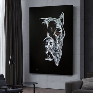 Custom Cane Corso Portrait - Italian Mastiff Wall Art for Dog Lovers