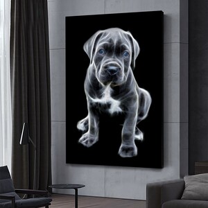 Cane Corso Cute Baby Fractal Painting Modern Spiritual Inspirational Print Mother&#39;s Day Gift Idea