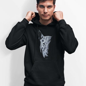Bullterrier-hoody | Hondenliefhebbersweater | Cadeau eigenaar Bull Terrier | Grappige hondenhoodie | Kleding voor dierenliefhebbers | Uniseks hondenhoodie