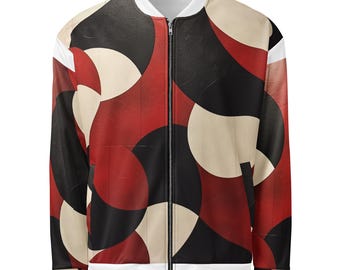 Red Luxury Bomber Jacket