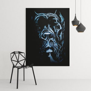 Cane Corso Print of Acrylic Painting, Art Animal, Illustration, Home Decor, Gift for Her, Dog Art