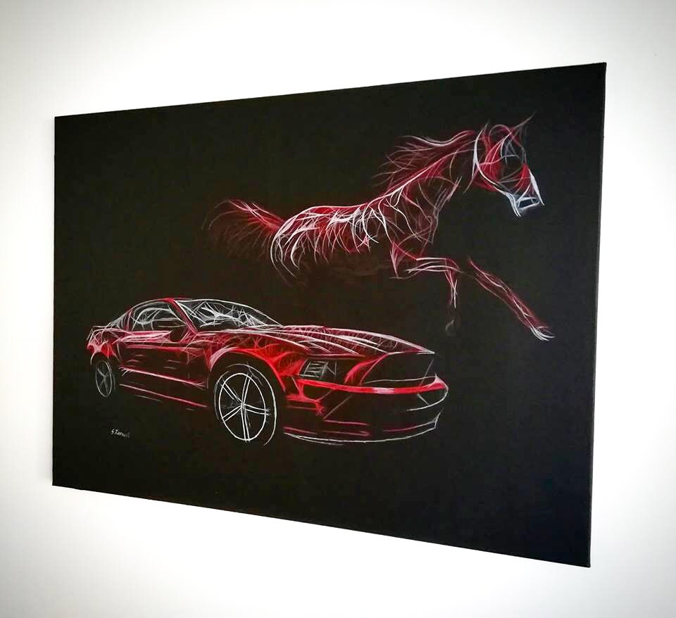 Acrylic Car Painting for Order I Can Paint Your Car Acrylic Etsy