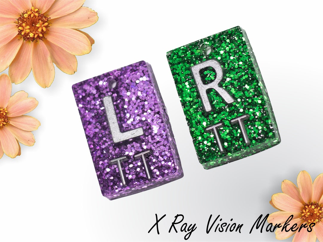 Rectangle Xray Markers With Initials or Numbers Radiographer Gift