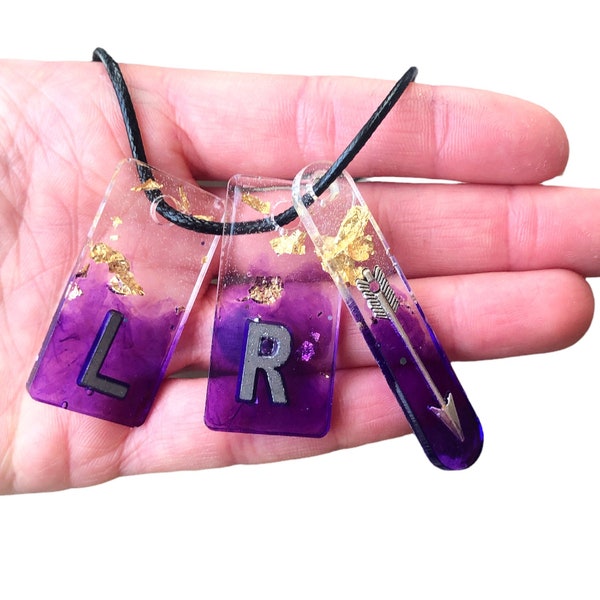 Purple and gold ombre Xray set Includes markers and foreign body marker