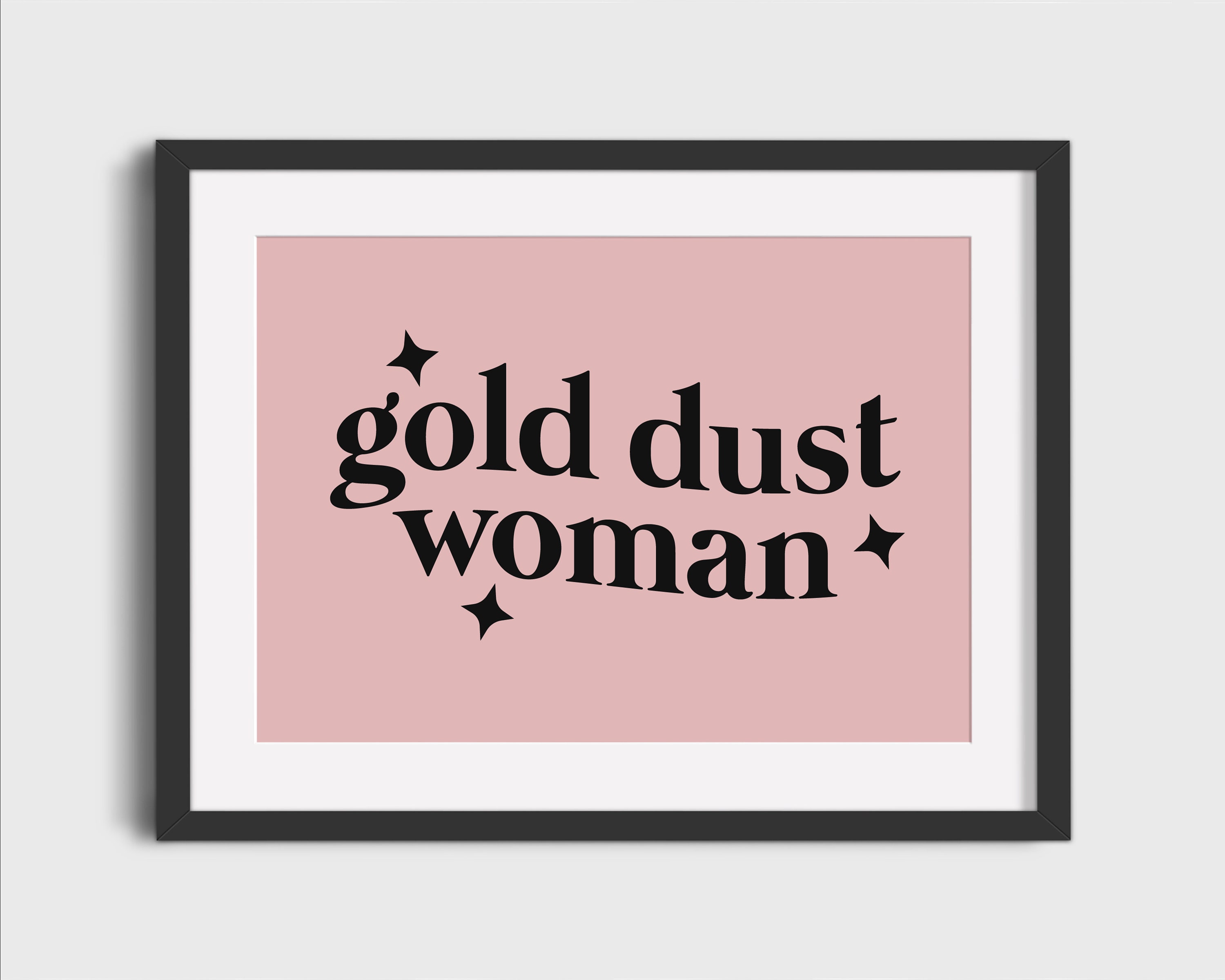 Gold Dust Woman Lyrics Print Music Print A5 A4 A3 