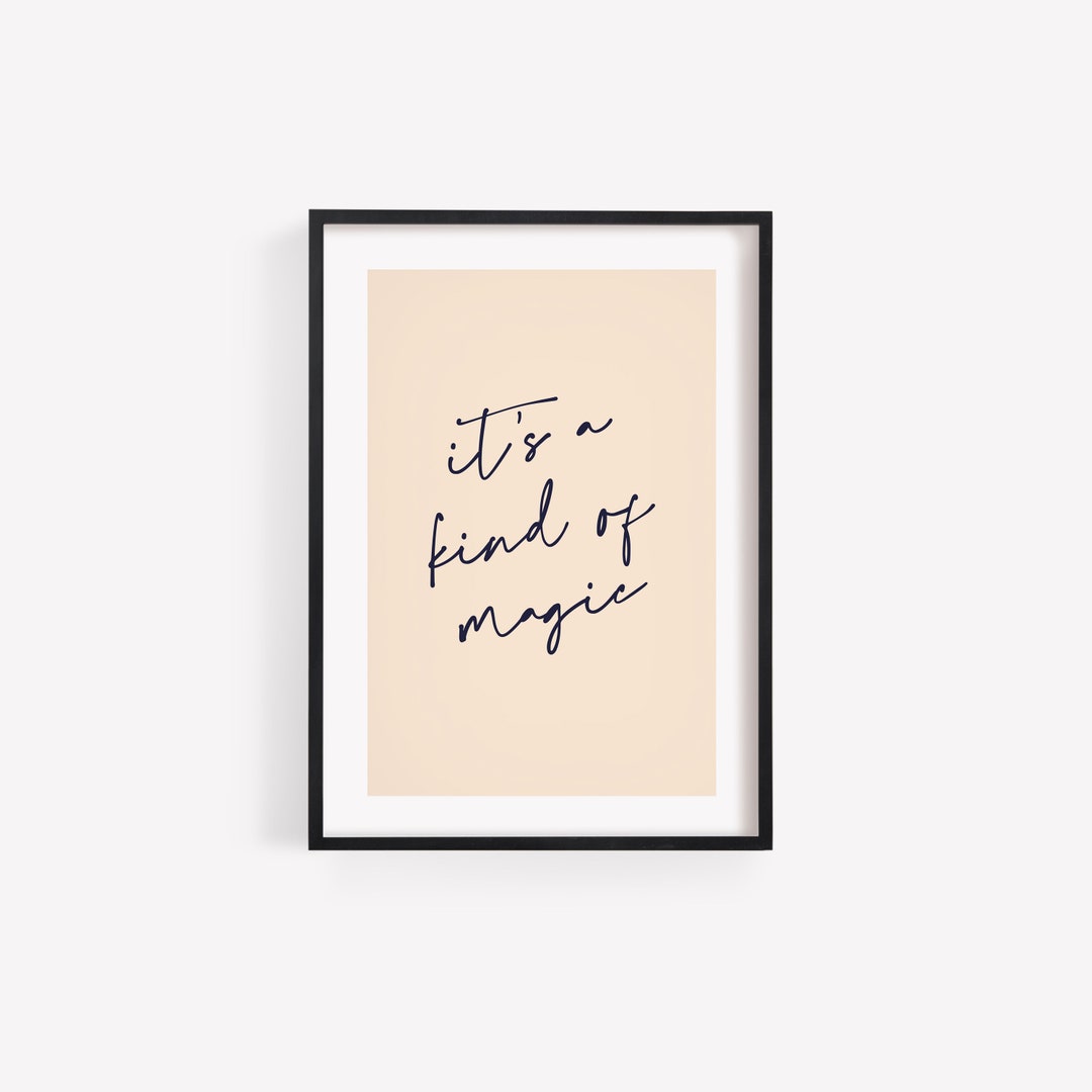 It's A Kind of Magic Print Queen Wall Art Freddie Mercury Art Print