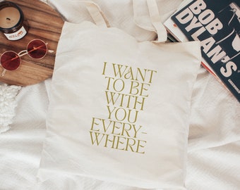 Fleetwood Mac Everywhere Premium Cotton Tote Bag | Perfect gift for music lovers and Fleetwood Mac fans