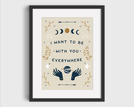 I Want to Be With You Everywhere Art Print Fleetwood Mac 