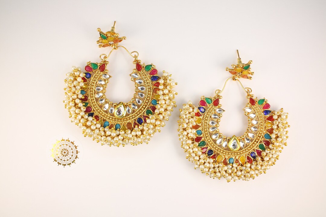 Indian Jewellery UK Kundan Earrings Indian Jewellery Etsy UK