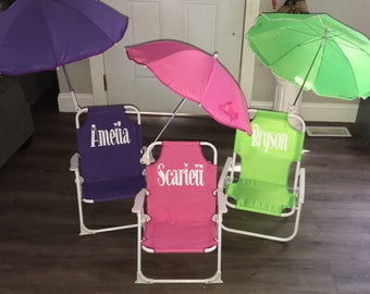 children's beach chairs personalized