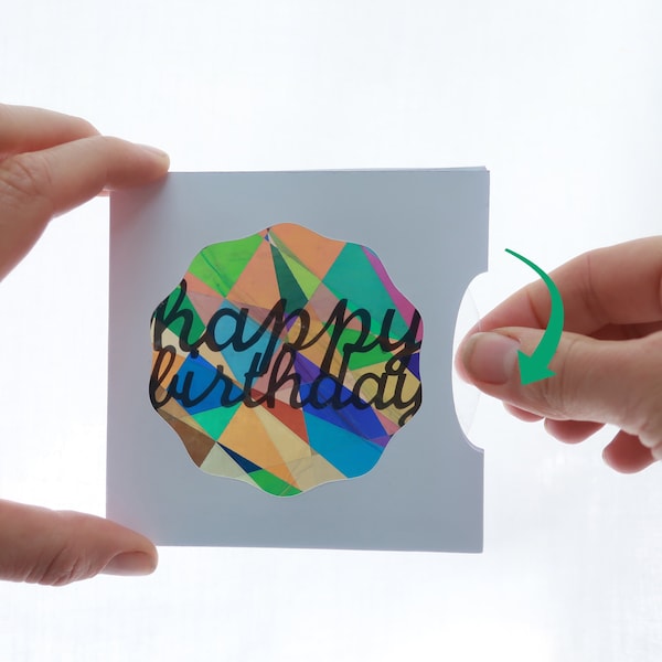 Carte anniversaire animée, kaleidoscope à fabriquer soi-même, message secret à personnaliser