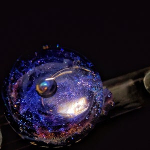 Collar de planeta de cristal, collar de estrellas, joyería de cielo estrellado, collar de planeta, collar cósmico, collar de meteoritos de cristal, colgante de luz del norte