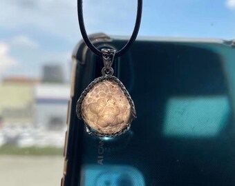 100% Natural Colombianite Stone meteorite Necklace,Obsidian, Tektite, Raw Crystals Pendant, Metaphysical, Healing Crystals and Stone jewelry