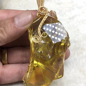 Andara crystals from Mount Shasta Rare expanding consciousness 1880 grams andara crystal Pendant Ornaments yellow translucent with Aurora
