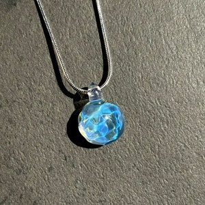 Collar de planeta de cristal Collar de planeta, joyería de cielo estrellado cósmico, collar de gotas de agua, collar marino, collar de mar de aurora boreal