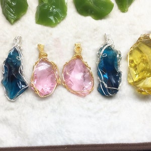 Handmade Andara Crystal necklace Figure 1 corresponds to one object Gorgeous Elysium Multiple colors, andara crystal Pendant Metaphysical