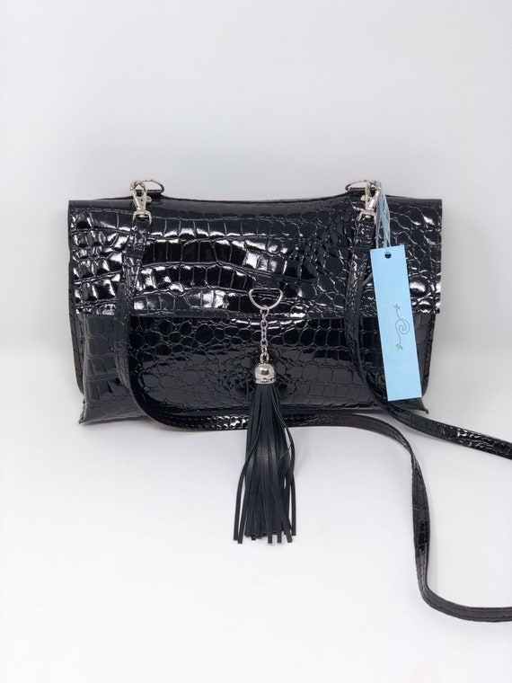 black vinyl bag