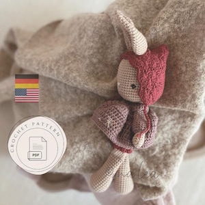 Amigurumi Rabbit Leni Winter Edition / Crochet Instructions / PDF Download / German & English