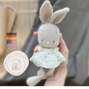 Amigurumi Bunny Leni / Crochet Pattern / PDF Download / German & English