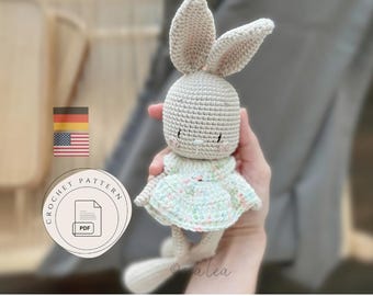 Amigurumi Rabbit Leni / Crochet Instructions / PDF Download / German & English