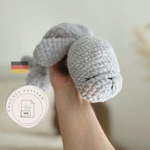 Amigurumi de Foca Malin / Instruções de Crochê / Download em PDF / Alemão e Inglês