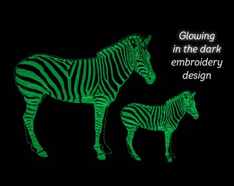 Zebra Embroidery Design | Applique Pattern | Embroidery decoration | 2 sizes instant download