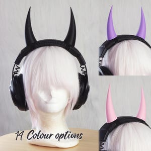 Long Devil Horns - 15 colours - Headset Accessories