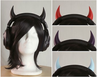 Long Devil Horns 14 Colours Headset Accessories - Etsy