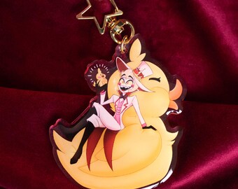 ハズビン ホテル アクリル キーチェーン - アラスター、ルシファー