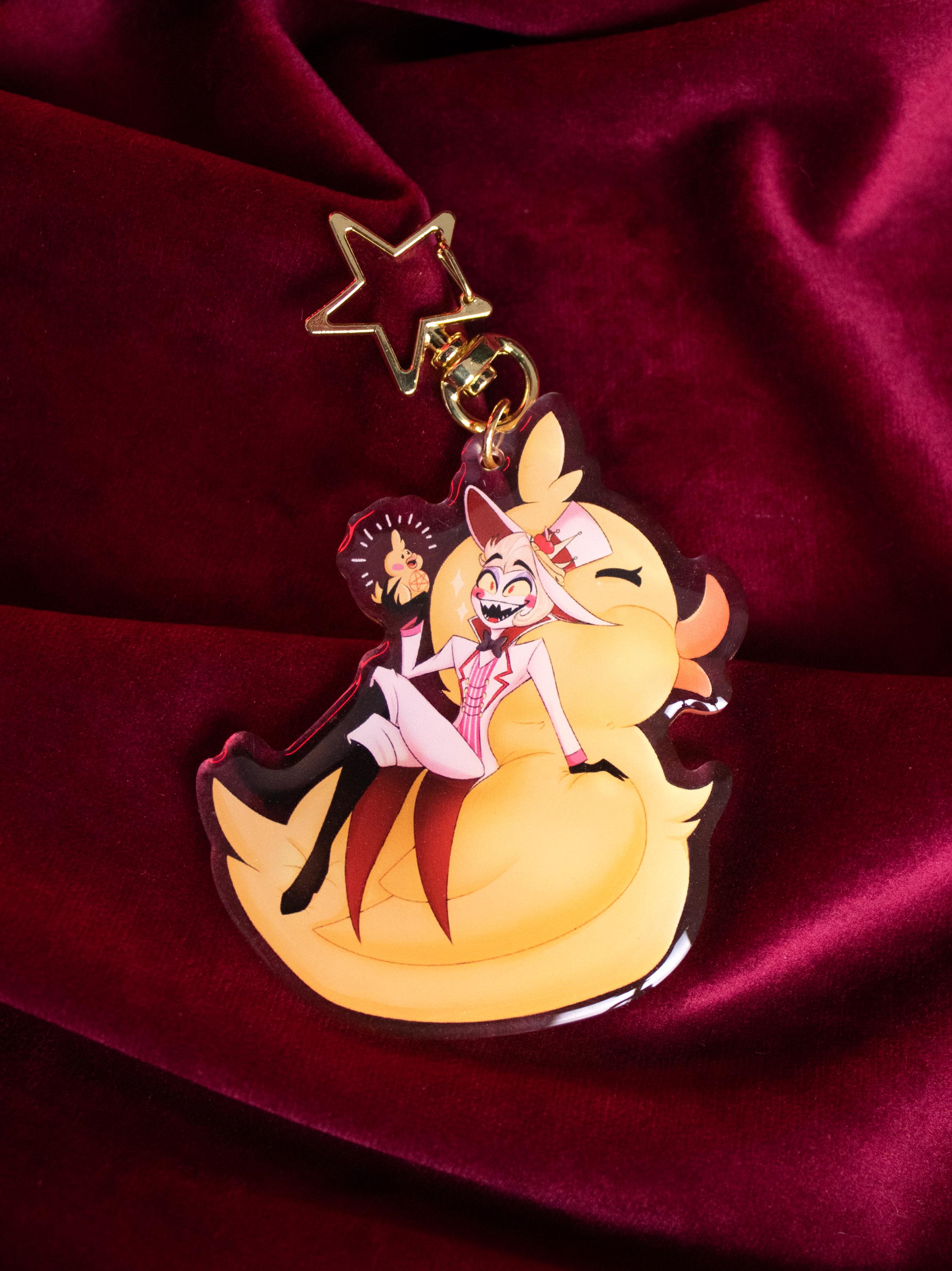 ハズビン ホテル アクリル キーチェーン - アラスター、ルシファー