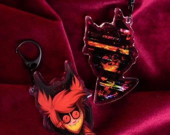 ハズビン ホテル アクリル キーチェーン - アラスター、ルシファー