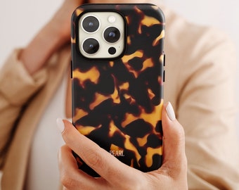 Schildpatt iPhone Fall, MagSafe kompatibel, Personalisiert
