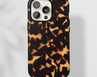 Tortoise Shell MagSafe Protective Phone Case | For iPhone 17, 16, 15, 14