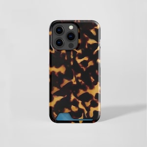 Capa para celular + porta-cartões - Capa tartaruga | Disponível para iPhone 16, 15, 14, 13, 12, 11 e Samsung S20, S21 e S22 - Personalize