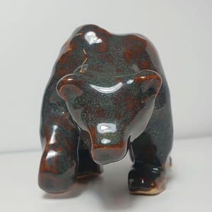 Ceramic bear sculpture