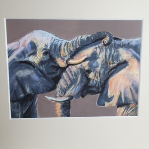 Elephant giclée print with mount (Limited Edition of 6)