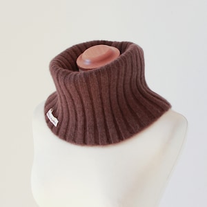 Thick 100% Yak Wool Unisex Neck Gaiter, Ultra Soft and Warm, Thick Undyed Organic Mongolian Altai Yak Down Neck Gaiter,