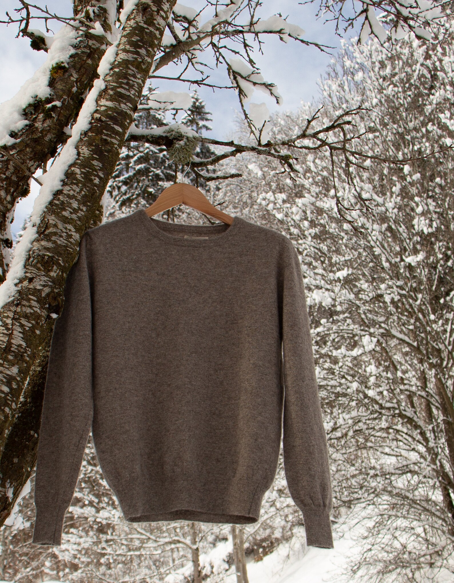 Grey Yak Wool Pullover for Men Extra Fine Soft Natural Yak Etsy