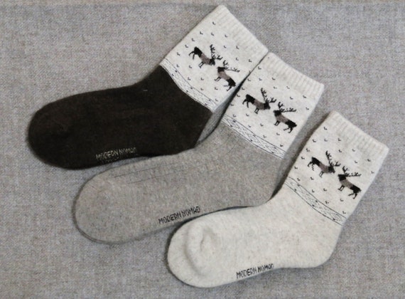 Mongolian Sheep Wool Socks: Unisex Warm Winter Socks