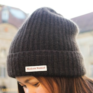 Thick YAK Beanie Hat, Unisex, Warm and ultra-soft, 100% Pure Mongolian Yak Down Hat, Natural Wool