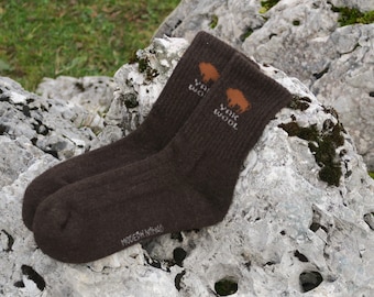 Calcetines de lana de yak para bebé: calcetines de invierno gruesos, ultra suaves y acogedores.