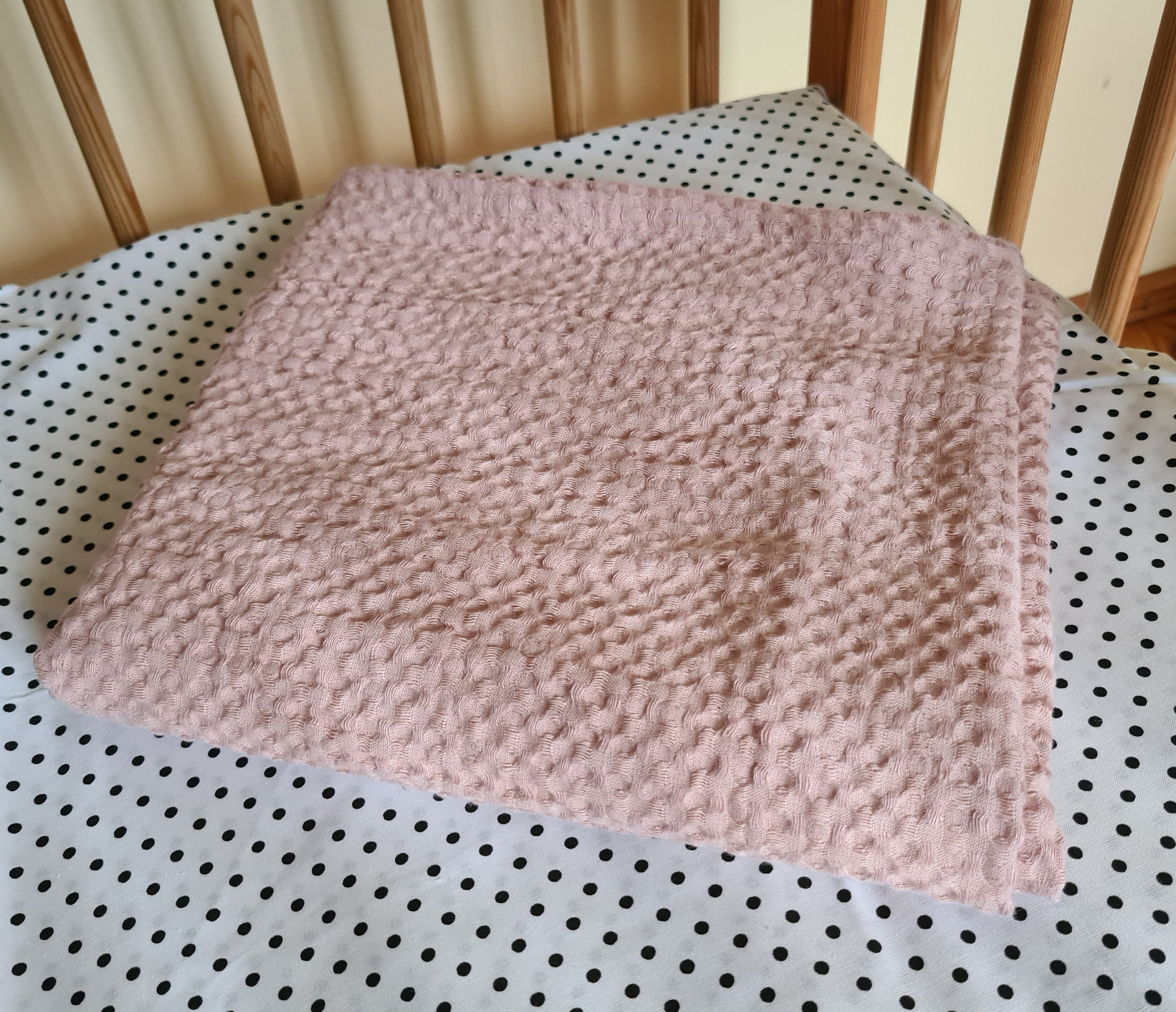 Linen baby blanket Waffle fabric blanket for newborn. Soft Etsy
