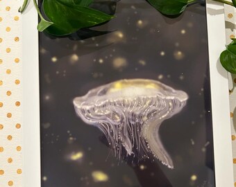 Jelly fish - marine life painting |  | Framed wall art