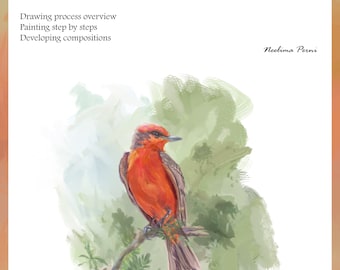 Draw and Paint Songbirds Art Tutorial – 28 Page Guide (PDF Download)